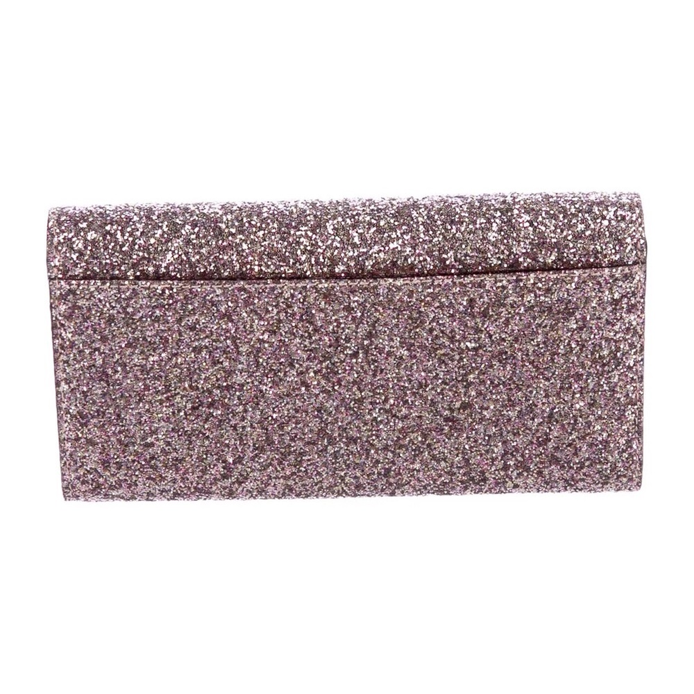 Kate Spade Rose Gold Sunset Lane Glitter Clutch Wallet - Picture 15 of 16